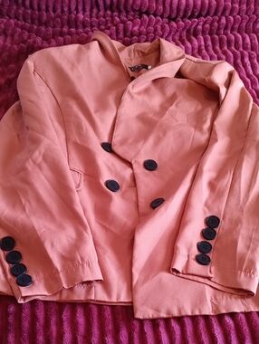 CBR Coral-Peach Dress Top with Branded Ribbon